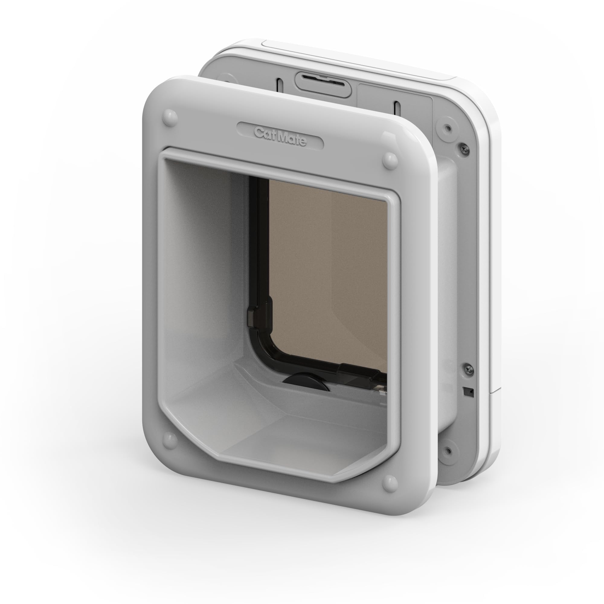 Cat Mate Microchip Activated Cat Flap - White | Up to 30 Cats | 85mm Wall Liner 3