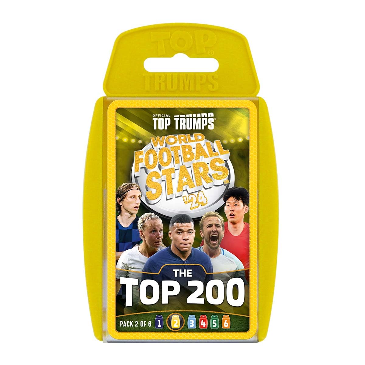 Top Trumps World Football Stars Top 200 Card Game Pack 2 | Ages 6+ | Unisex Children | Portable