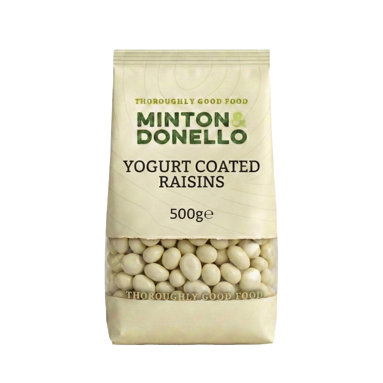 Minton & Donello Yogurt Coated Raisins - Gluten Free, Creamy Snack | 500g Pack 1