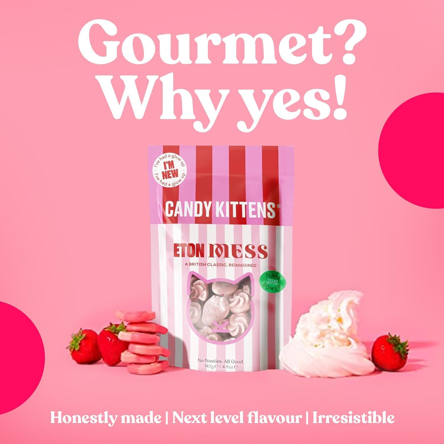 CANDY KITTENS Vegan Sweets CORE Selection - 5 x 140g Chewy Gummy Bundle 5