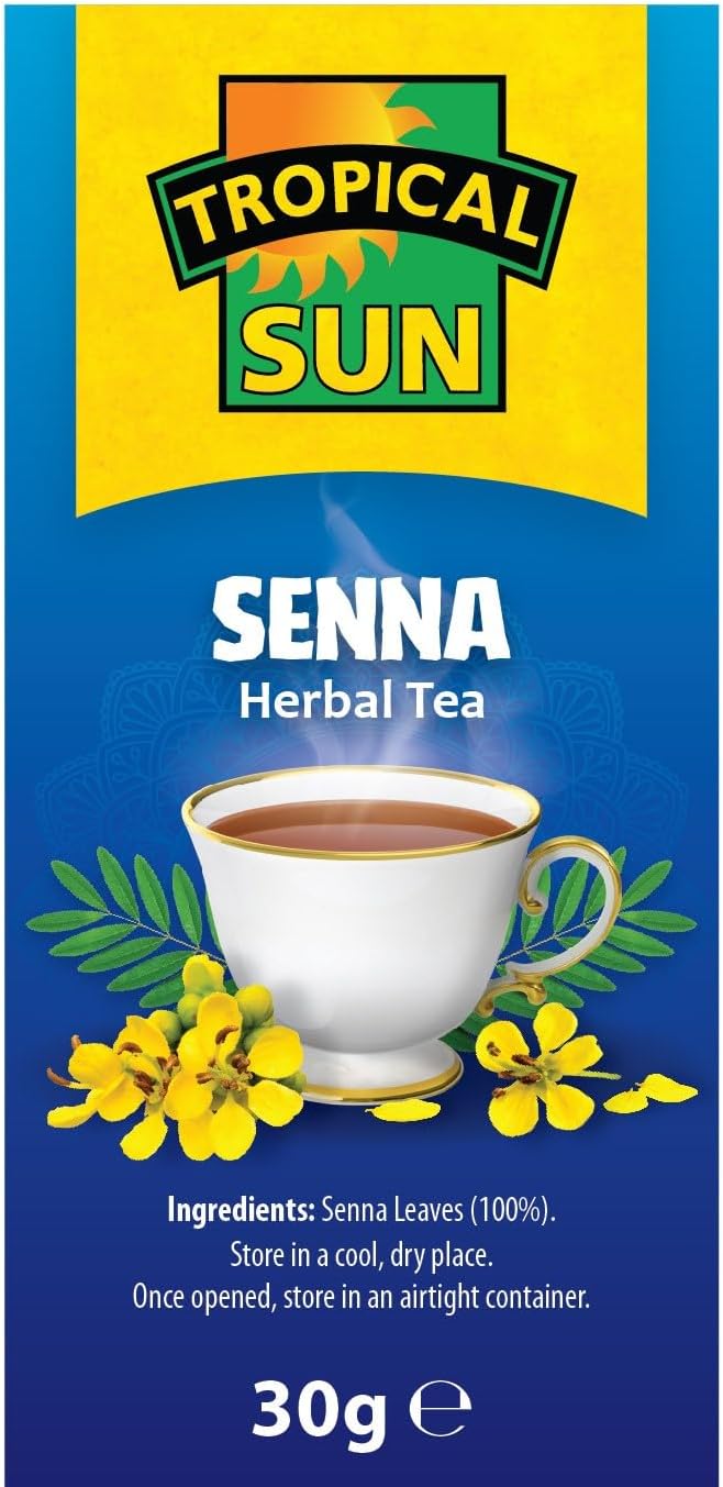 Tropical Sun Senna 20 Tea Bags, Caffeine Free with Natural Ingredients