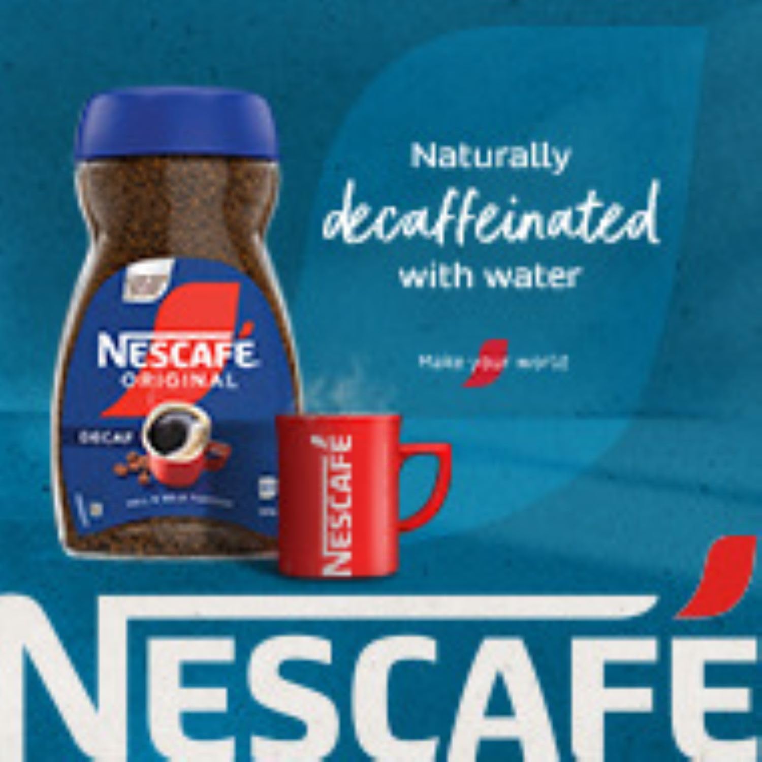 NESCAFÉ Original Decaf Instant Coffee 190g - Rich Aroma, Full and Bold Flavor 4