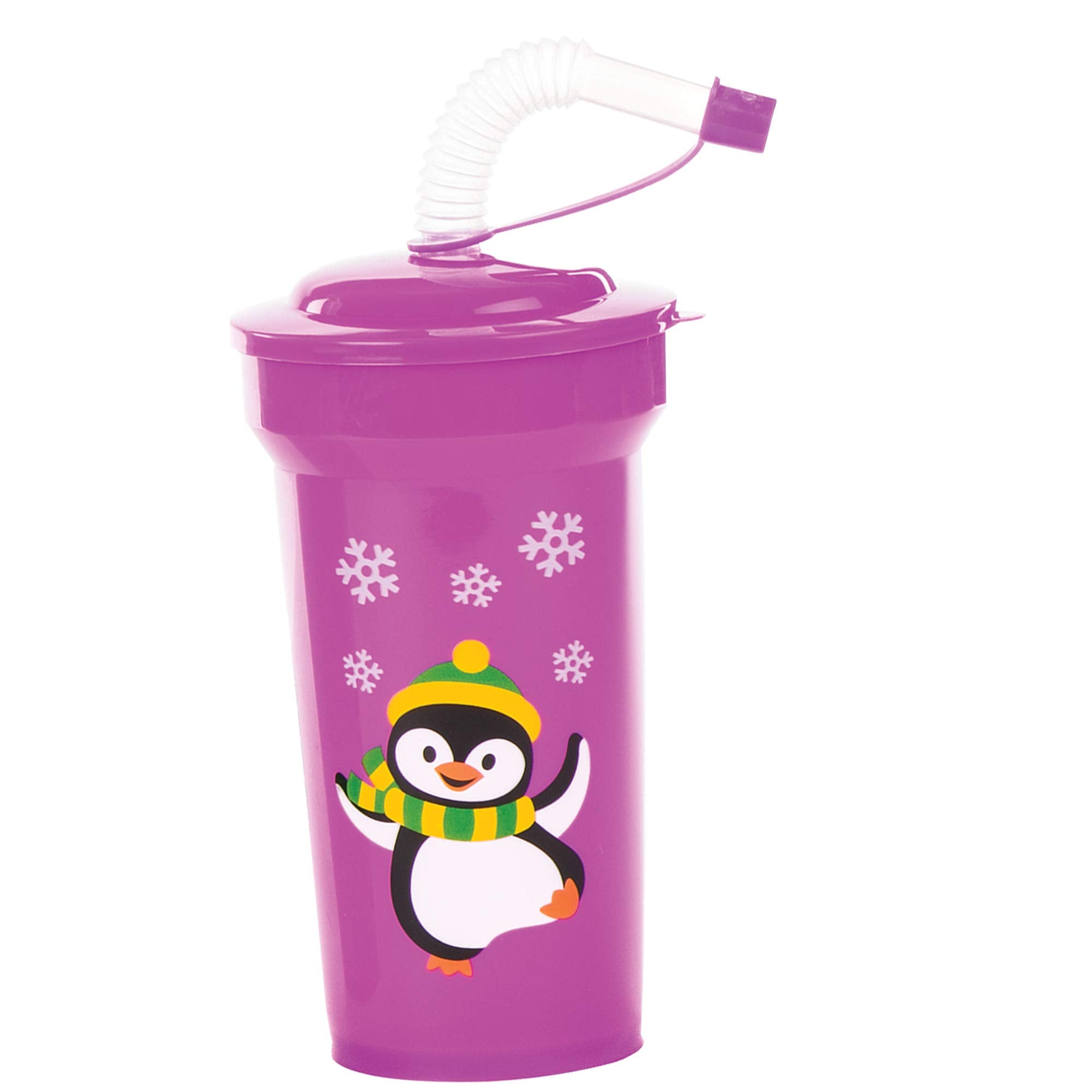 Baker Ross AV808 Christmas Bendy Straw Cups - Assorted Fun Drinkware for Kids 13