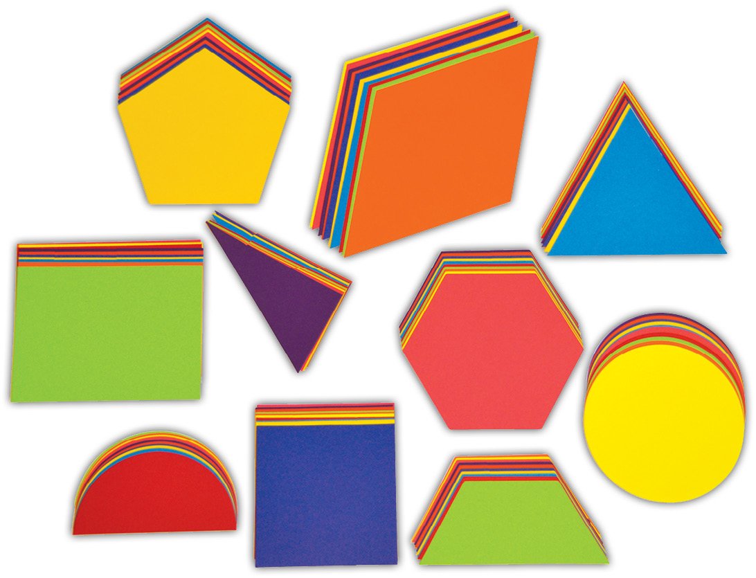 Springboard Supplies Pre-Cut Jumbo Geometric Card Shapes (100 Pack) 15 x 34cm | Cardboard