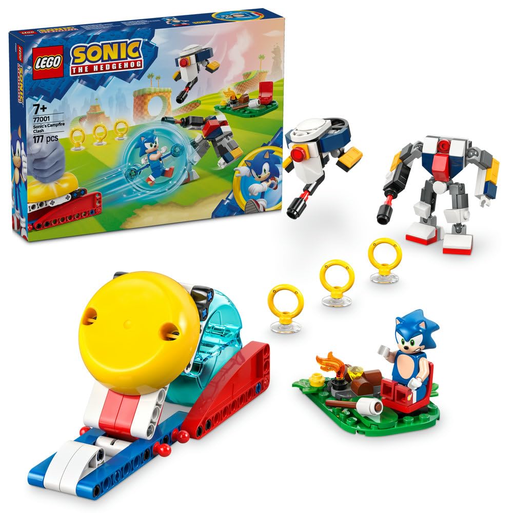 LEGO Sonic the Hedgehog Sonic’s Campfire Clash Building Set with Speed Sphere Launcher 1