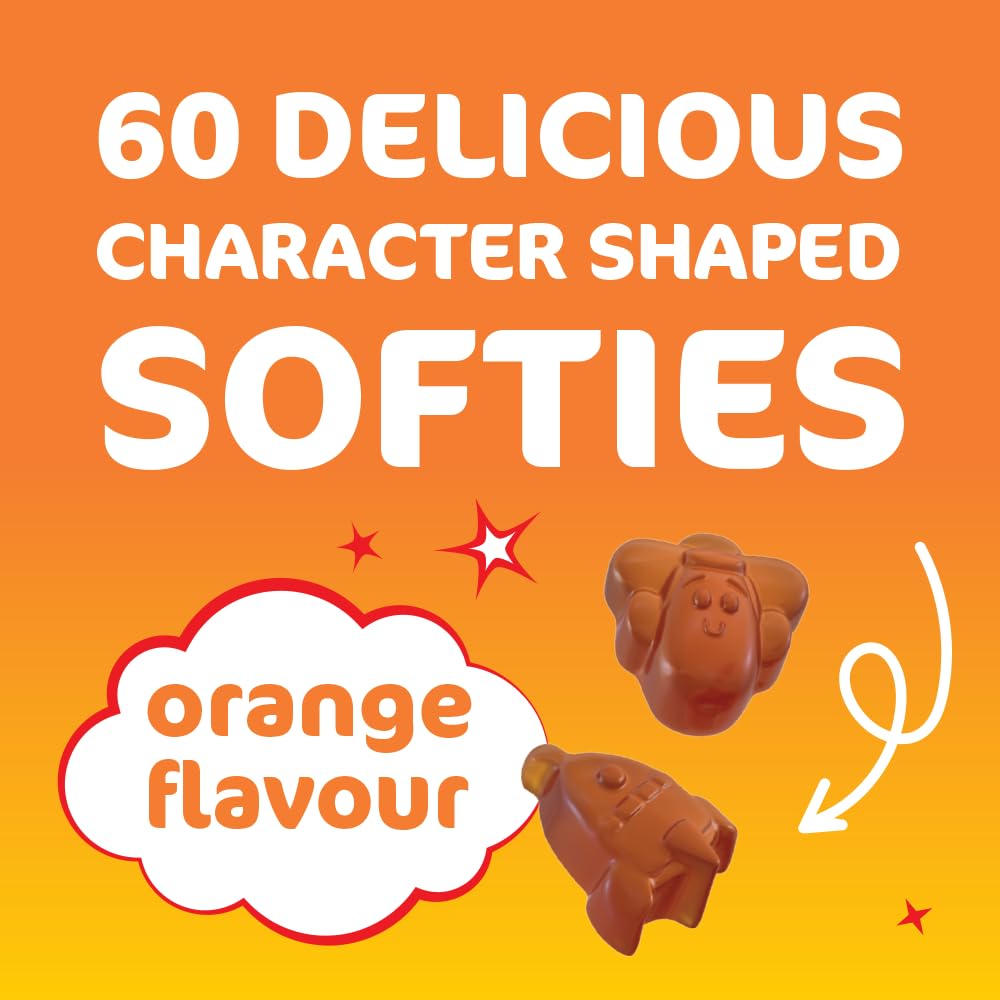 Haliborange Disney Pixar Toy Story Multivitamin & Omega-3 Softies for Kids | Orange Flavour | 60 Count
