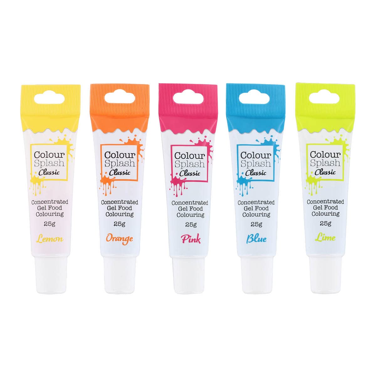Colour Splash Neon Food Colouring Gel Set - 5 x 25g Tubes 2