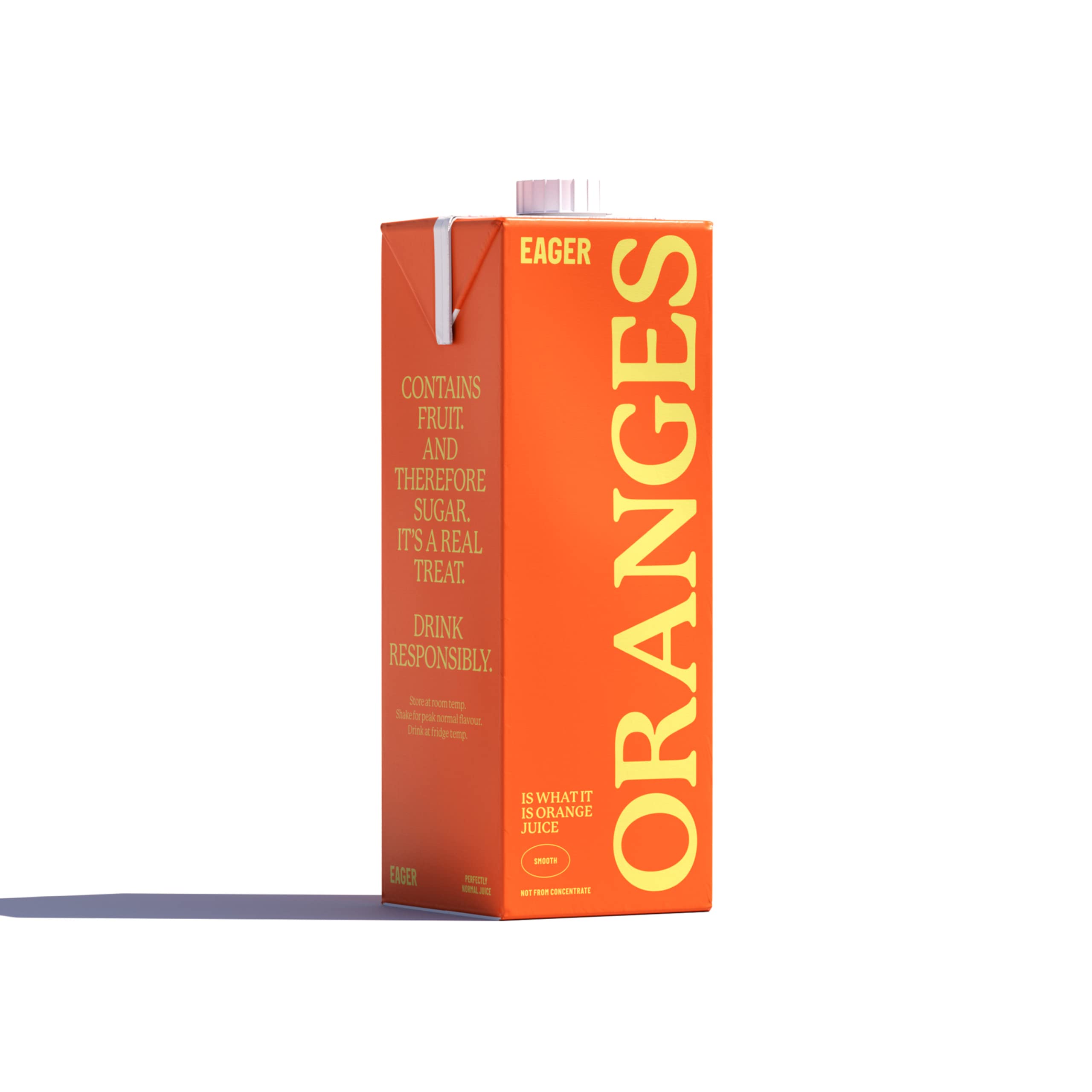 Eager Smooth Orange Juice - 100% Squeezed NFC | 1 Litre
