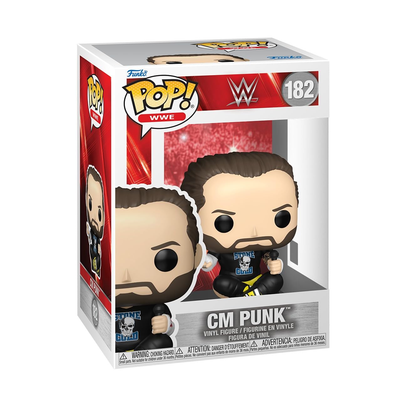Funko POP! WWE CM Punk Collectable Vinyl Figure | Chibi Style | Approx 3.75 Inches