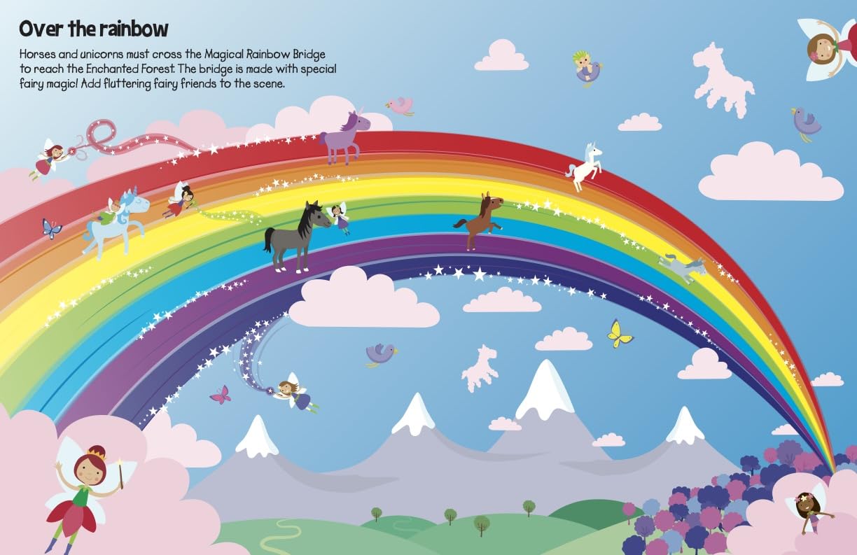 Two Windmills Limited 555 Sticker Fun - Horses and Unicorns Activity Book | 500+ Stickers | Ages 2-5