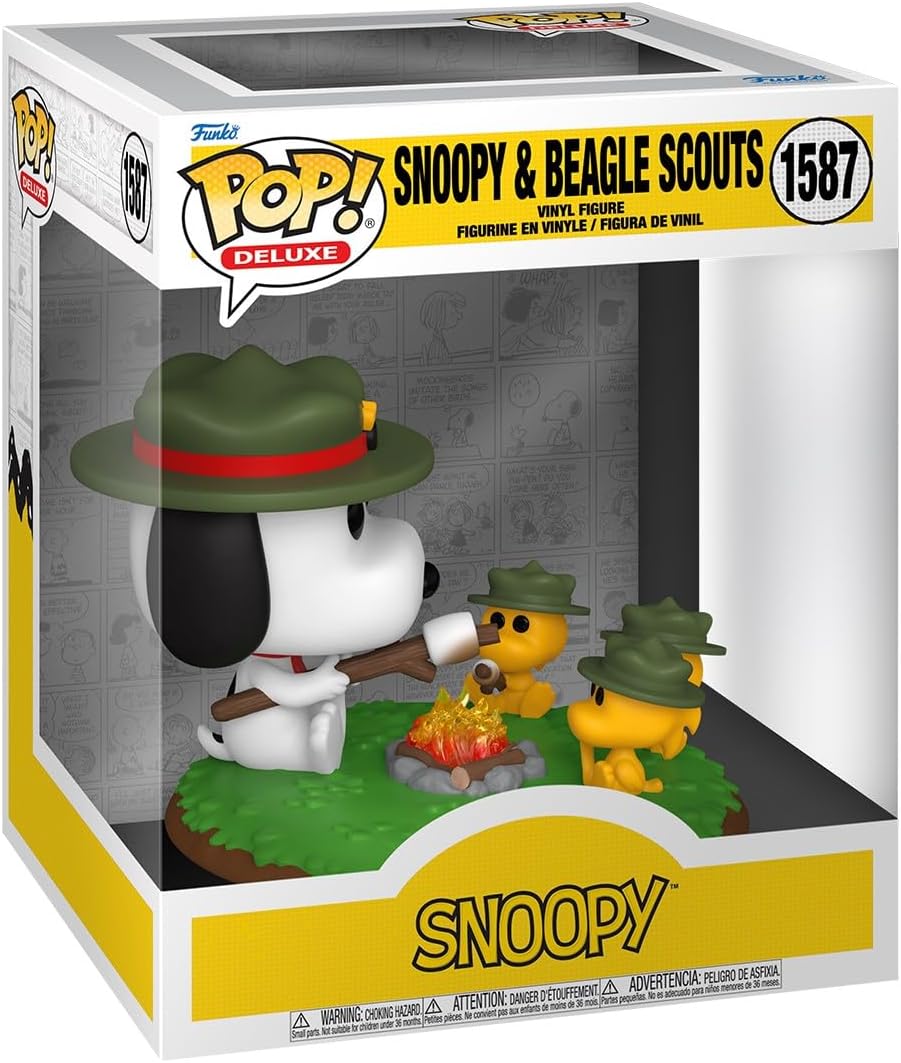 Funko Pop! Deluxe Peanuts - Snoopy with Beagle Scouts Vinyl Figure (Camping)