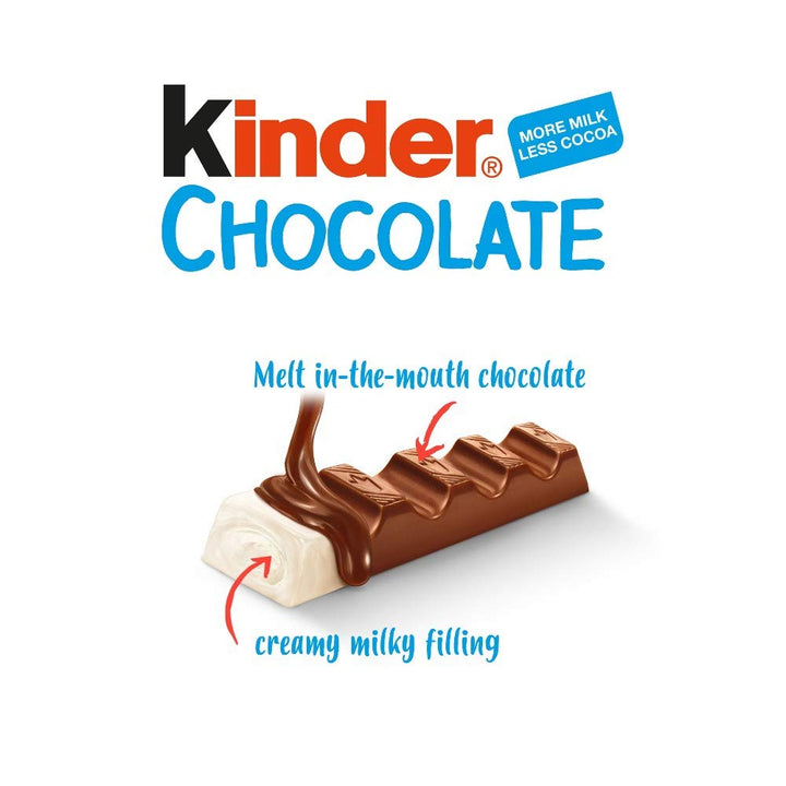 Kinder Chocolate Small Bars - Fine Milk Chocolate Bulk Gift Box