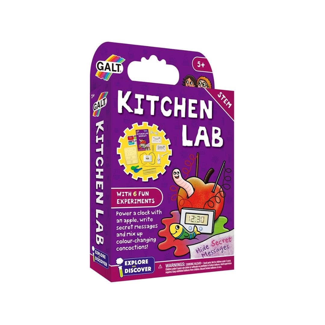 Galt Toys Kitchen Lab Science Kit - 6 Experiments for STEM Learning | Ages 5+ 1