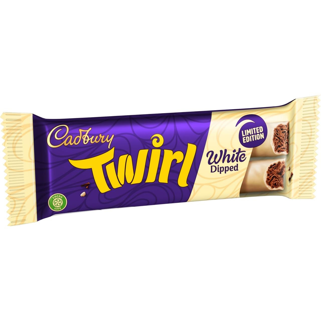 Cadbury Limited Edition White Chocolate Dipped Twirl Bars - Twin Pack Chocolate Snack 5