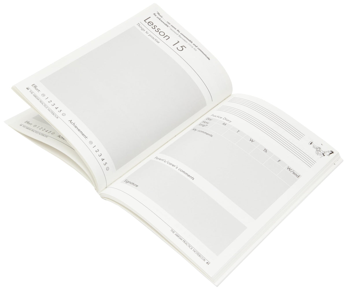 ABRSM Practice Notebook - Music Techniques, English Language, 112 Pages