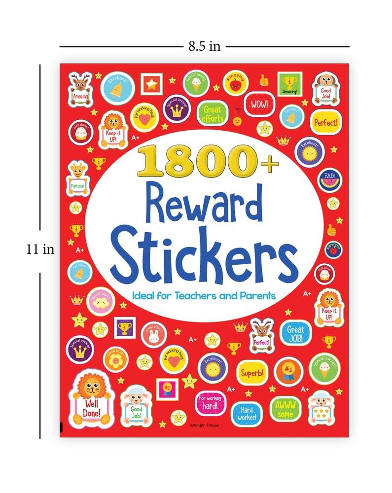 Wonder House 1800+ Reward Stickers Sticker Book - Ideal For Teachers And Parents | Paperback 3