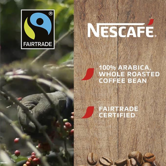 NESCAFÉ Brasile Whole Coffee Beans - 1kg Medium Roast | 100% Arabica | Fairtrade Certified 5