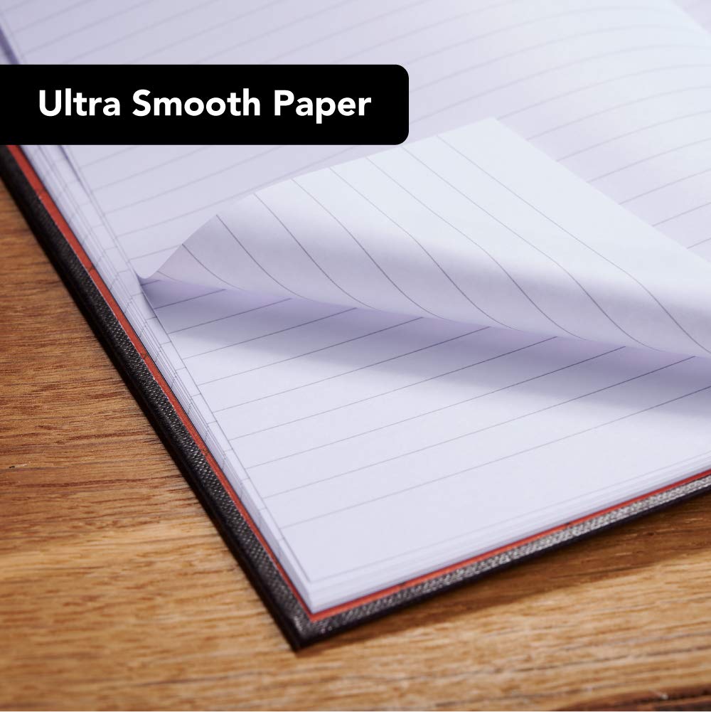 Black n' Red A5 Casebound Composition Notebook | Ruled Pages, Hard Cover, 192 Pages | Pack of 3