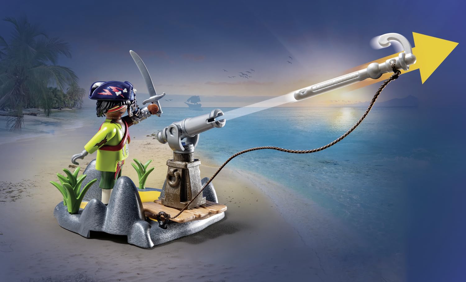 Playmobil 71532 Pirates: Battle with the Giant Crab - Fantasy Pirate Playset for Kids 4+