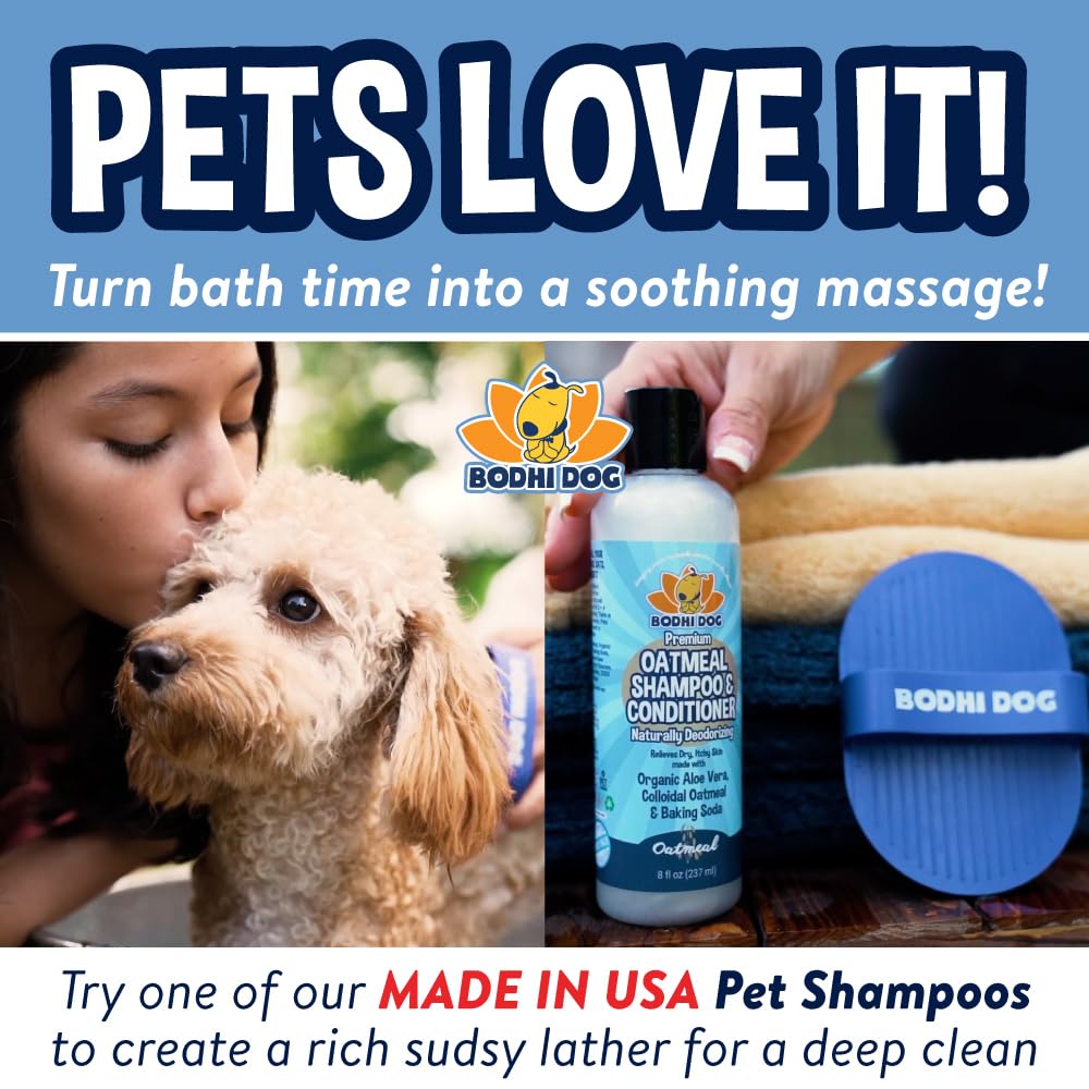 Bodhi Dog Grooming Shampoo Brush - Soothing Massage Rubber Bristles | Wet/Dry Use 7
