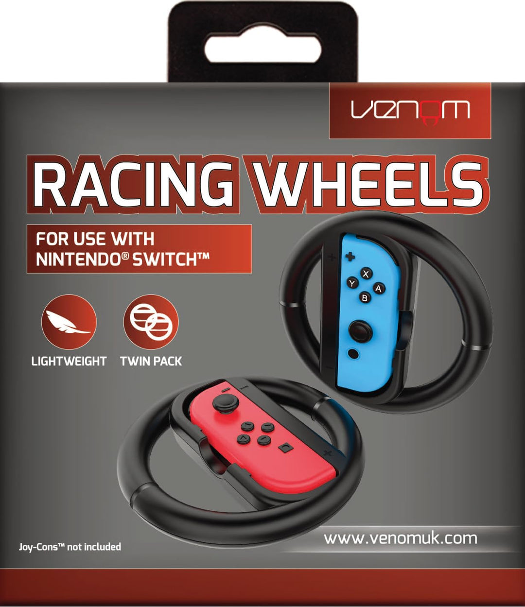 Venom Switch Racing Wheel Twin Pack - Nintendo Switch