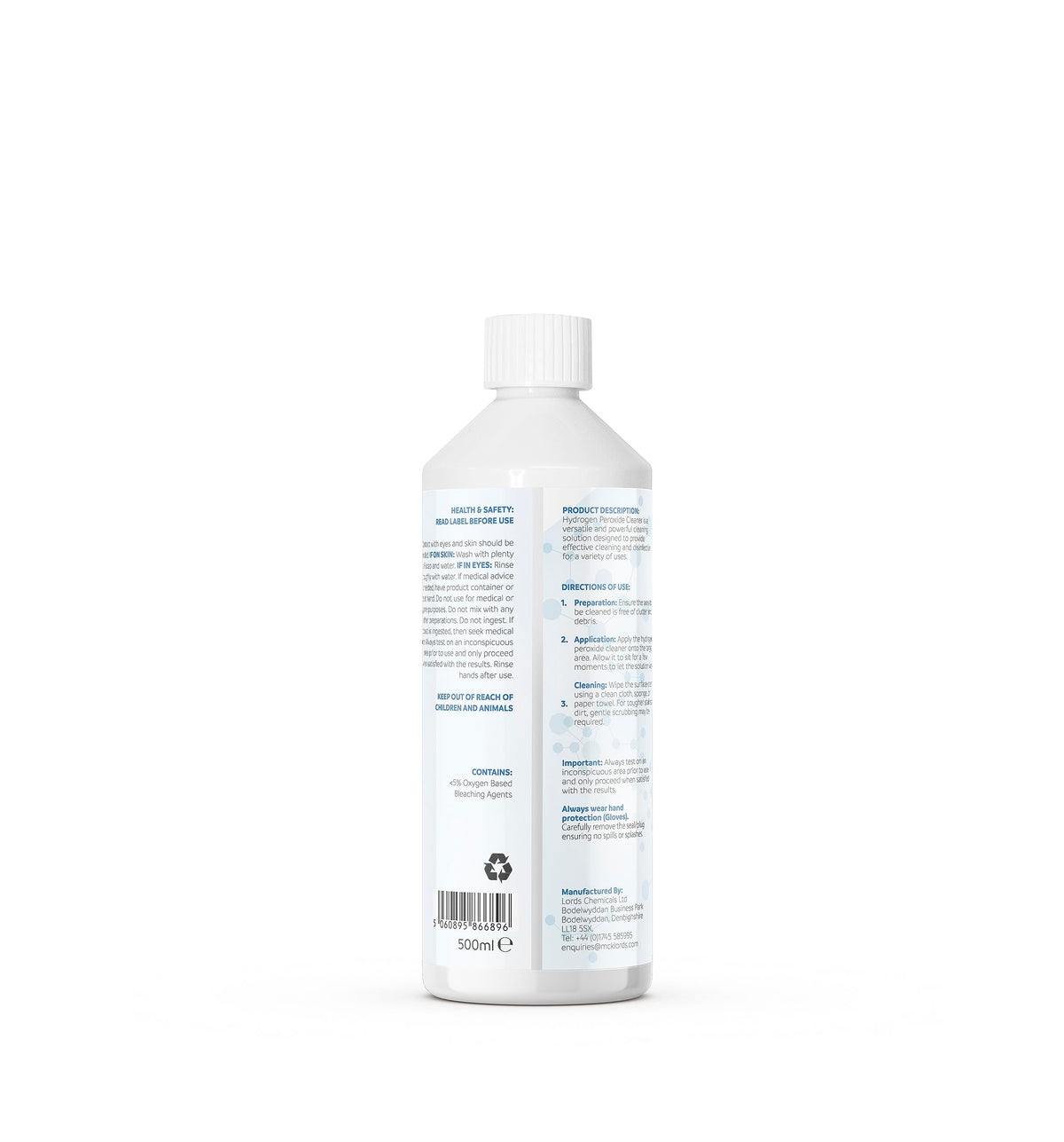 OxyLAB Hydrogen Peroxide 3% Solution - Multi-Purpose Cleaner & Stain Remover | 500ml | Made in UK 9