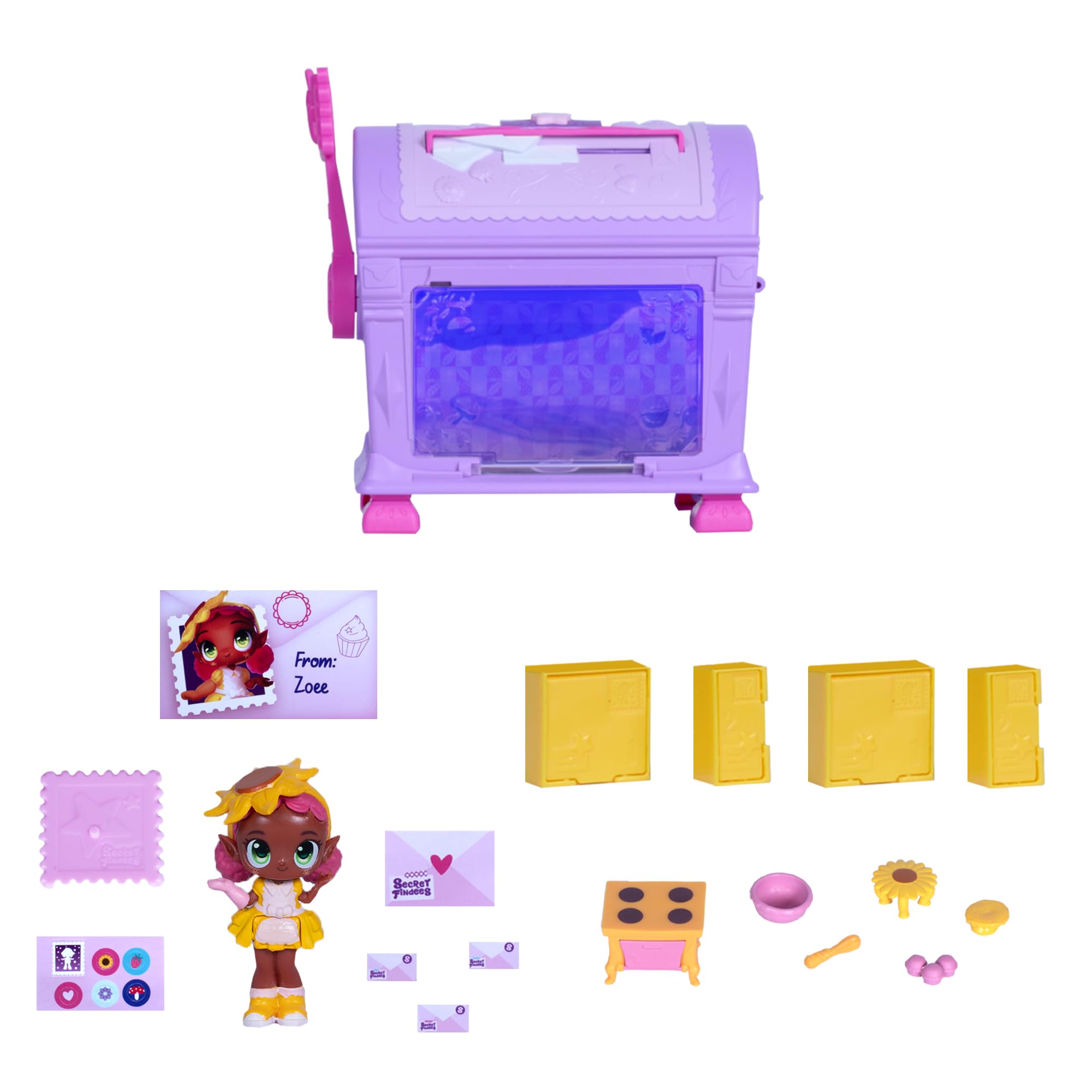 Secret Findees Magic Mailbox - 10+ Surprise Reveals & Mini Playset - Ages 4+ 41