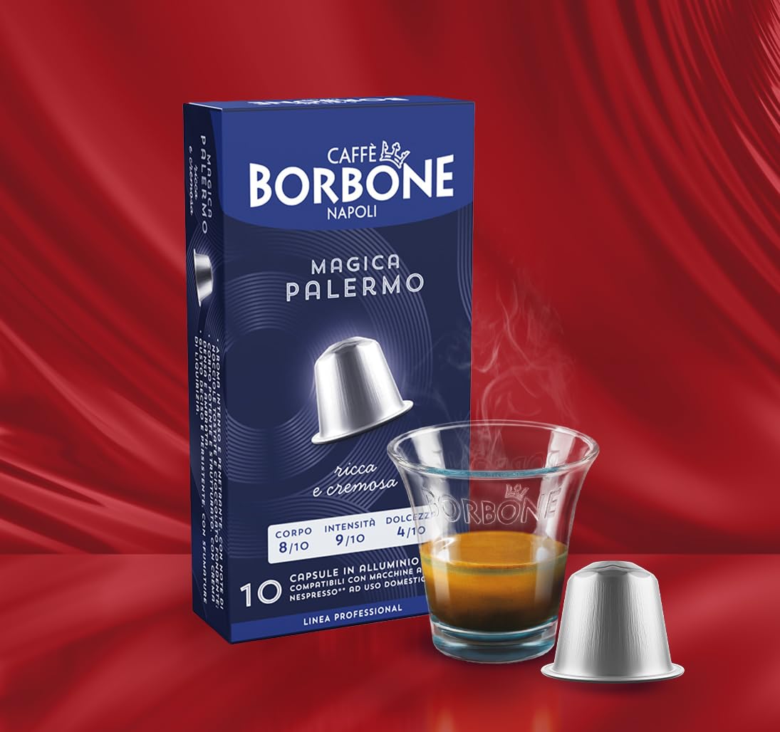 CAFFÈ BORBONE Magica Palermo Blend Coffee Capsules - 100 Aluminium Pods | Intensity 9 2