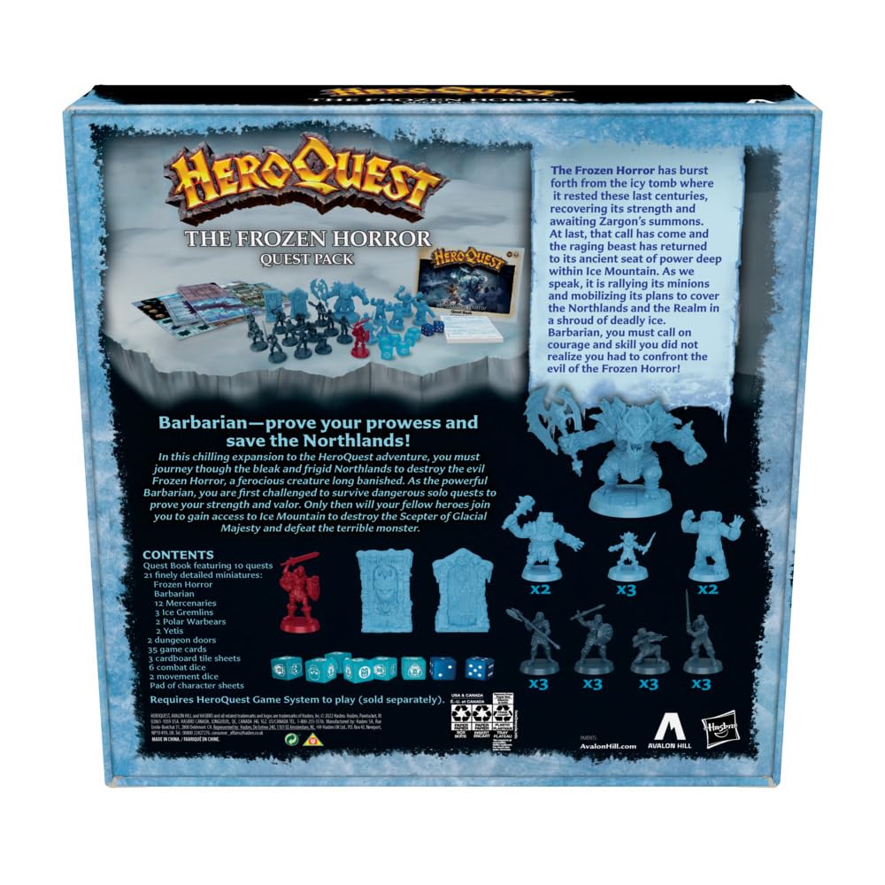 Avalon Hill HeroQuest The Frozen Horror Quest Pack - Expansion Board Game for Ages 14+ 3