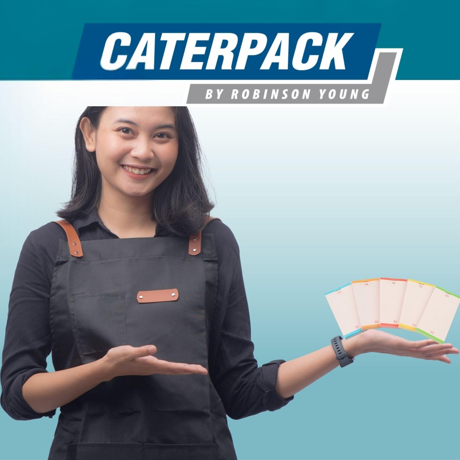 CATERPACK BY ROBINSON YOUNG Kitchen Order Pads - 20 Count Single Copy Pads | 100 Numbered Pages 5