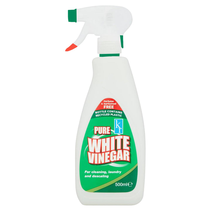 KROZ - 500ml White Vinegar Cleaning Spray with Lemon Scent