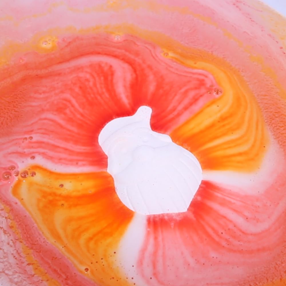 ZIMPLI Baff Bombz Santa Special Effect Bath Bomb - Large, Strawberry Scent, Moisturising 3