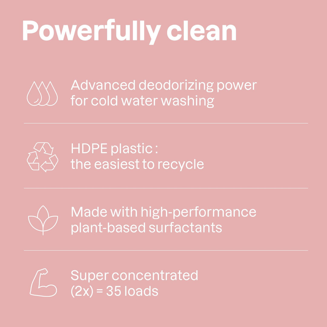 ATTITUDE Baby Laundry Detergent Liquid - Sweet Lullaby Scent, EWG Verified, Naturally Derived, Vegan, HE Compatible, 1.04 L (35 Loads)