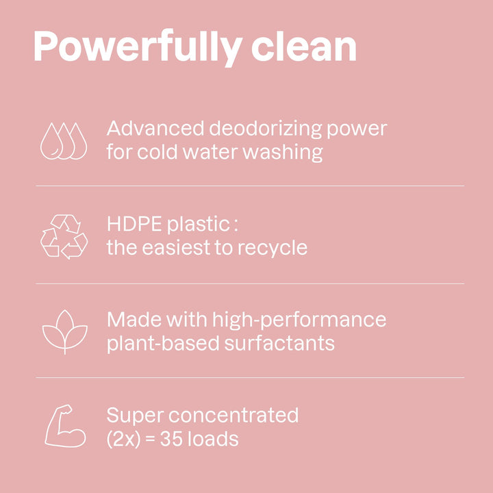 ATTITUDE Baby Laundry Detergent Liquid - Sweet Lullaby Scent, EWG Verified, Naturally Derived, Vegan, HE Compatible, 1.04 L (35 Loads)