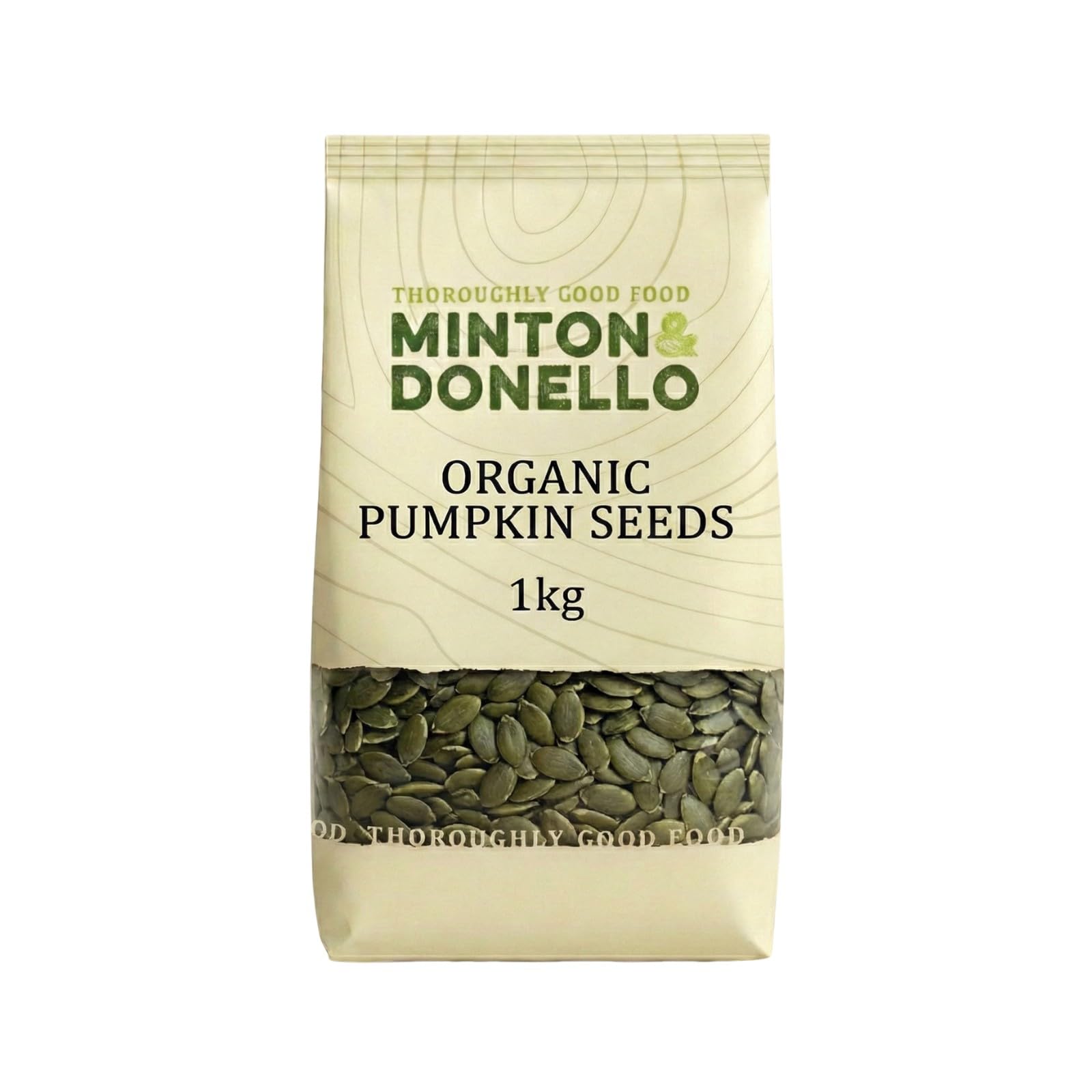Minton & Donello Organic Pumpkin Seeds - Raw, High-Protein | 1kg Bulk Pack