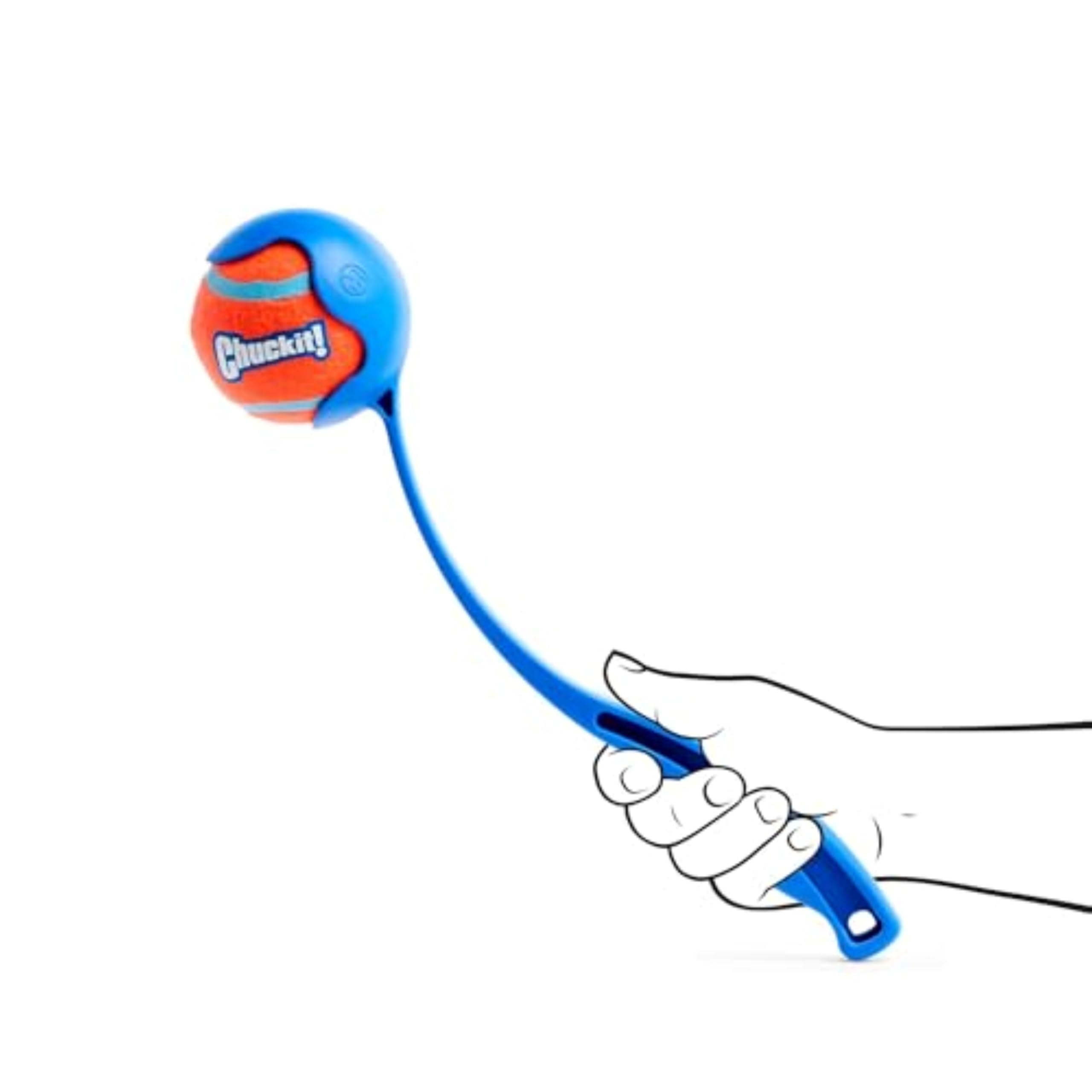 Chuckit! Sport Ball Launcher - Hands-Free Pickup & Throw | Medium Size | 30cm Long 4