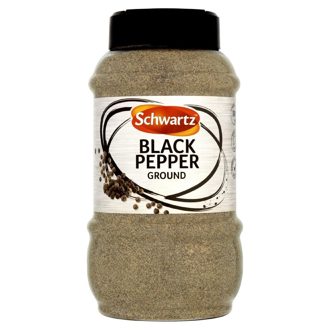 Schwartz Ground Black Pepper - Catering Size | 400g Tub | Heat Treated for Safety 1