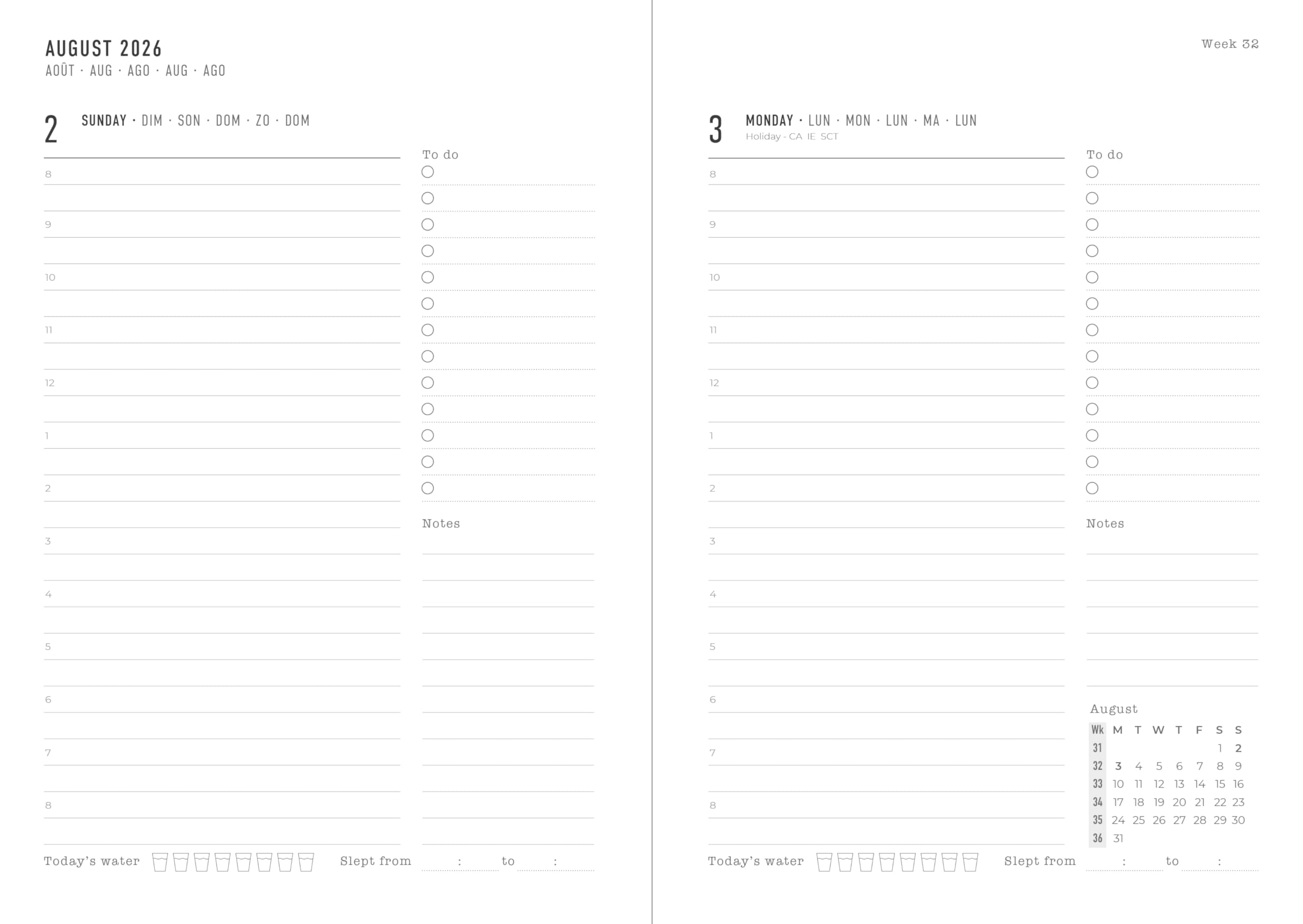 Letts of London Dazzle A6 Academic 2026/2027 Day to a Page Appointment Book | Turquoise Hardcover