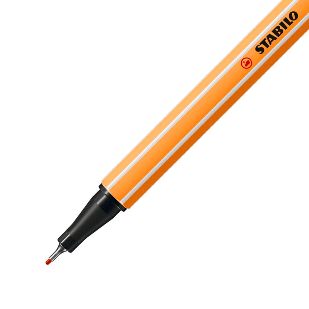 STABILO point 88 - Fineliner - Pack of 10 - Red