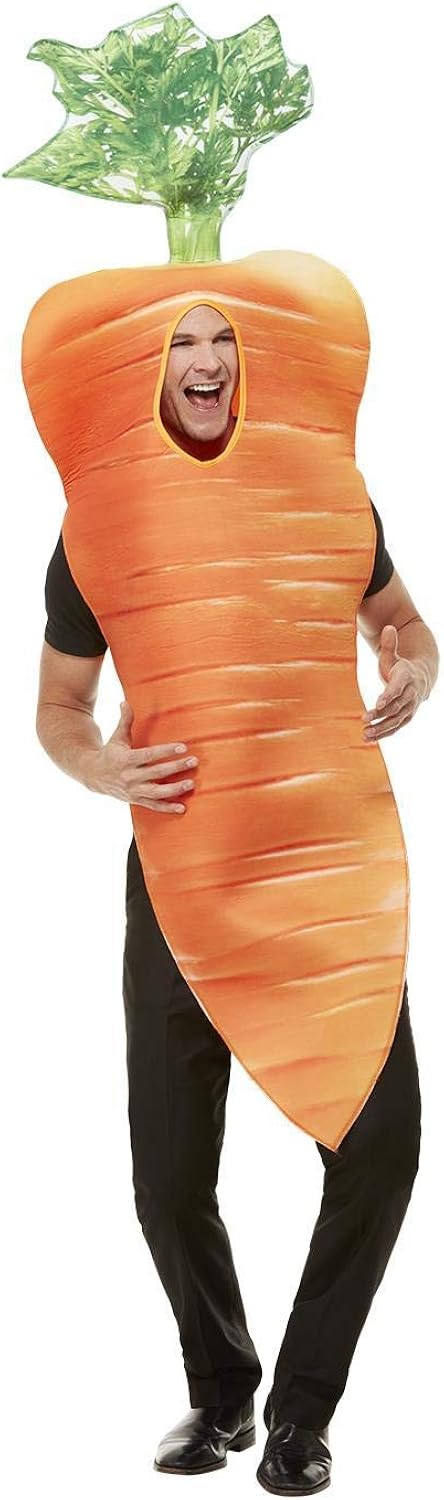 Smiffys Christmas Carrot Costume - Adult Fancy Dress 2
