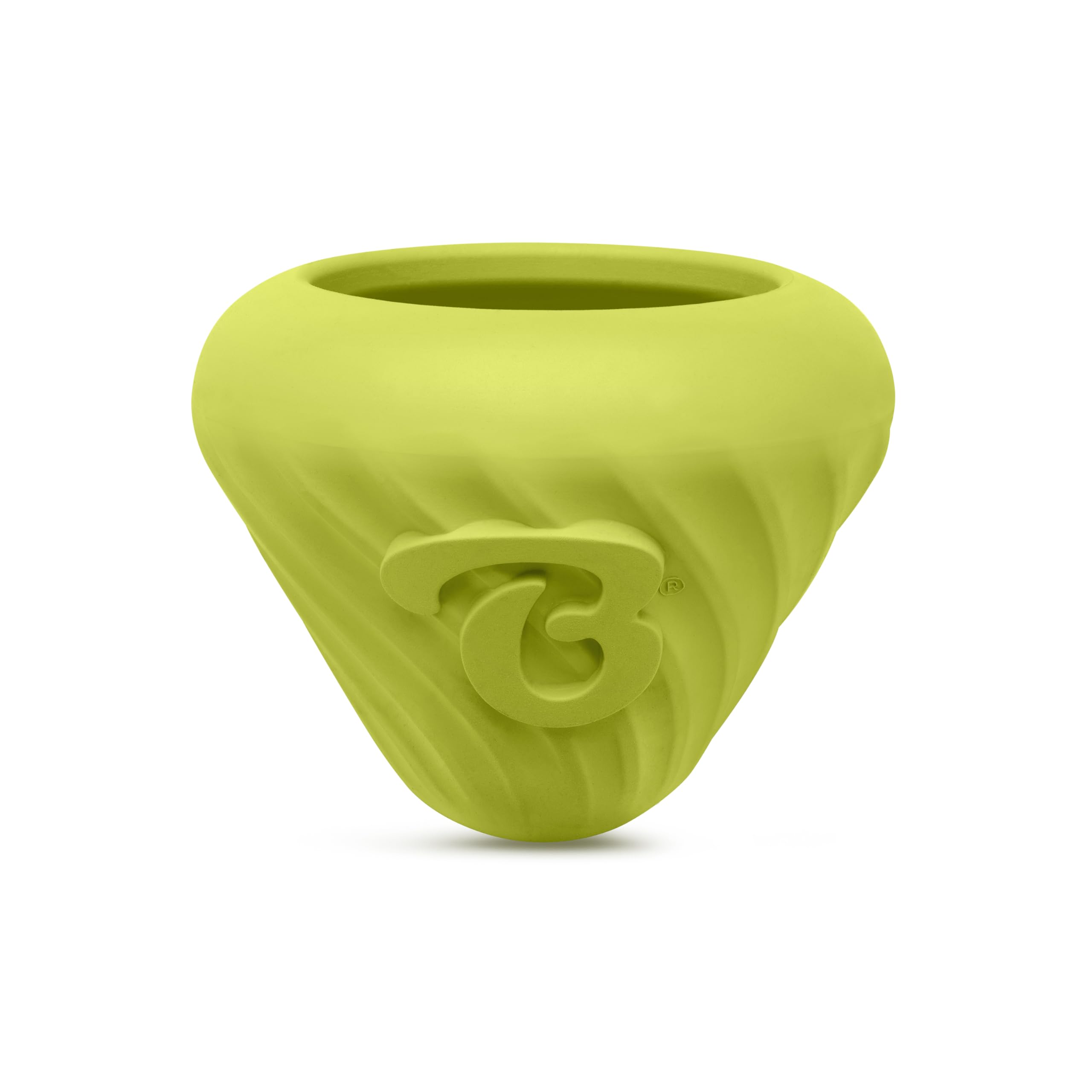 Benebone Natural Rubber Cone Interactive Treat Dispensing Dog Toy | Green | Water Resistant 1