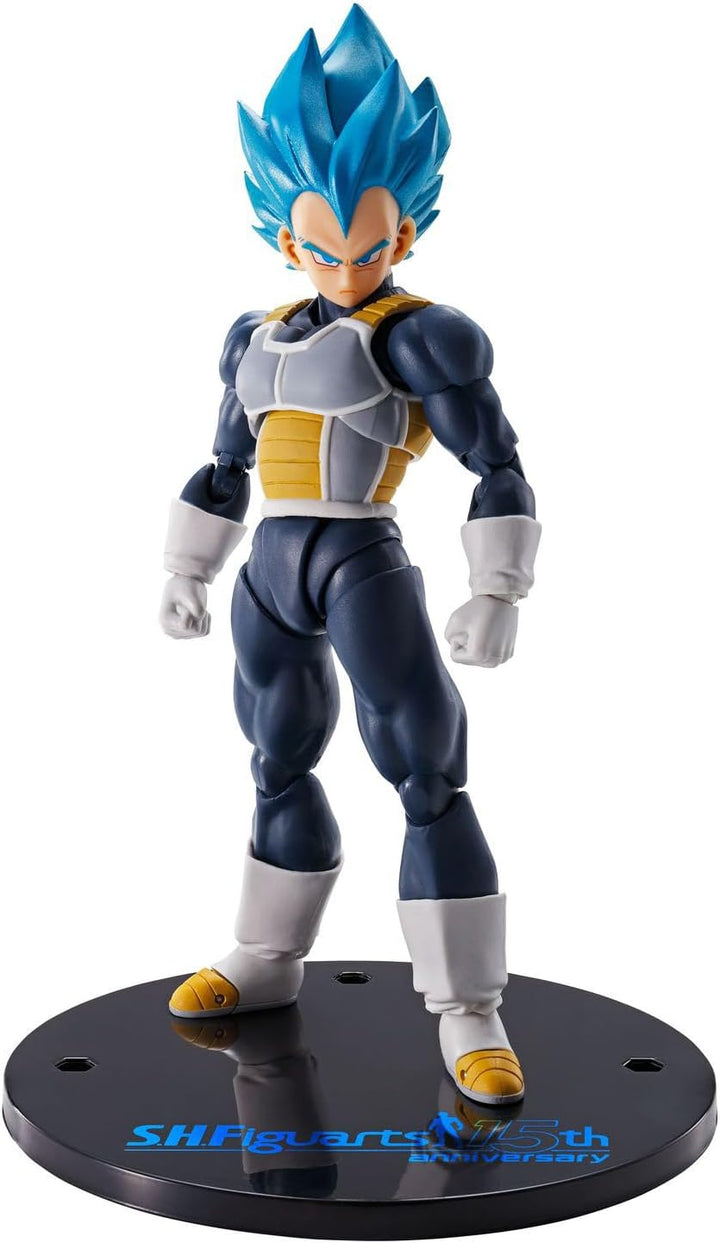 BANDAI S.H. Figuarts Dragon Ball Super - Vegeta Super Saiyan God Super Saiyan Articulated Figure (フィギュアーツ)