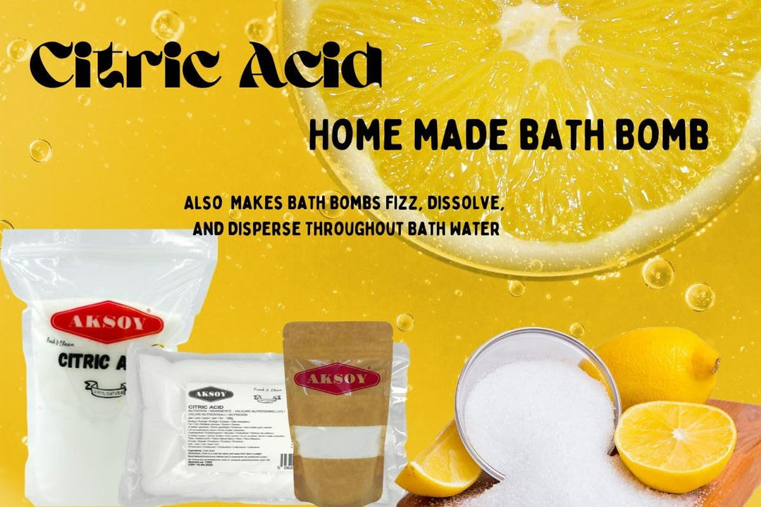 Aksoy - Citric Acid Food Grade 500g | Non-GMO, for Bath Bombs, Cleaning, Canning & Sour Drinks