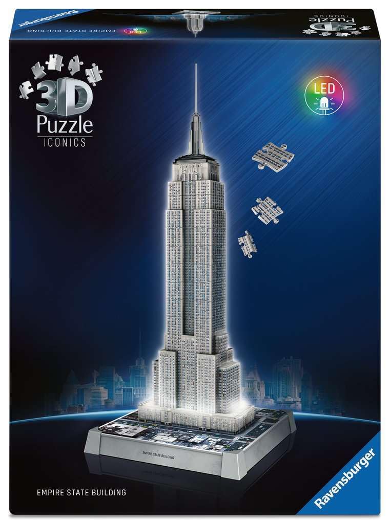 Ravensburger Iconics Empire State Building Light-Up 3D Puzzle - 216 Pieces 1