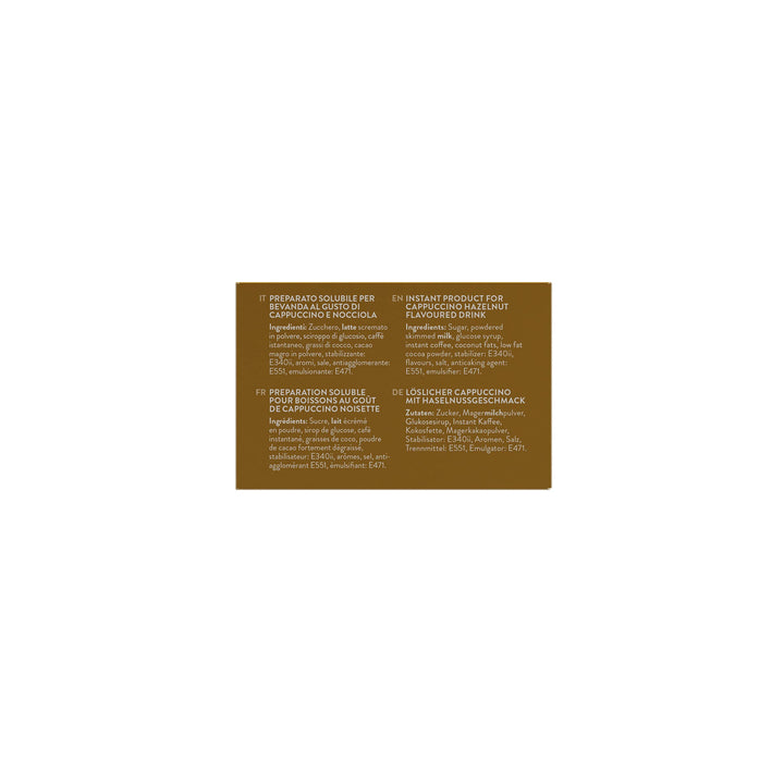 Caffè Borbone Hazelnut Sticks, 80 Sticks (8 x 10) - Instant Hazelnut Cappuccino for Pod Systems