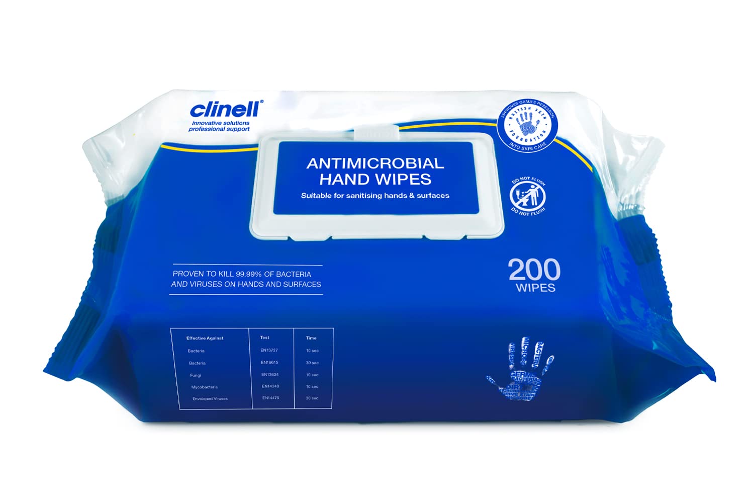 Clinell Antimicrobial Hand Wipes - Alcohol-Free Disinfectant | 200 Count Canister 1