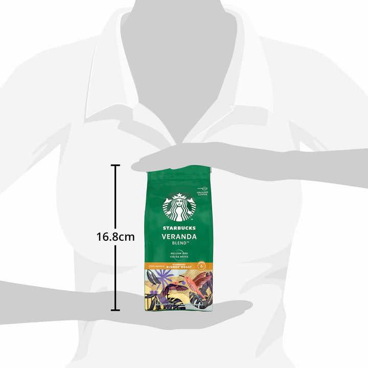 STARBUCKS Veranda Blend Blonde Roast Ground Coffee 200g (Pack of 6)