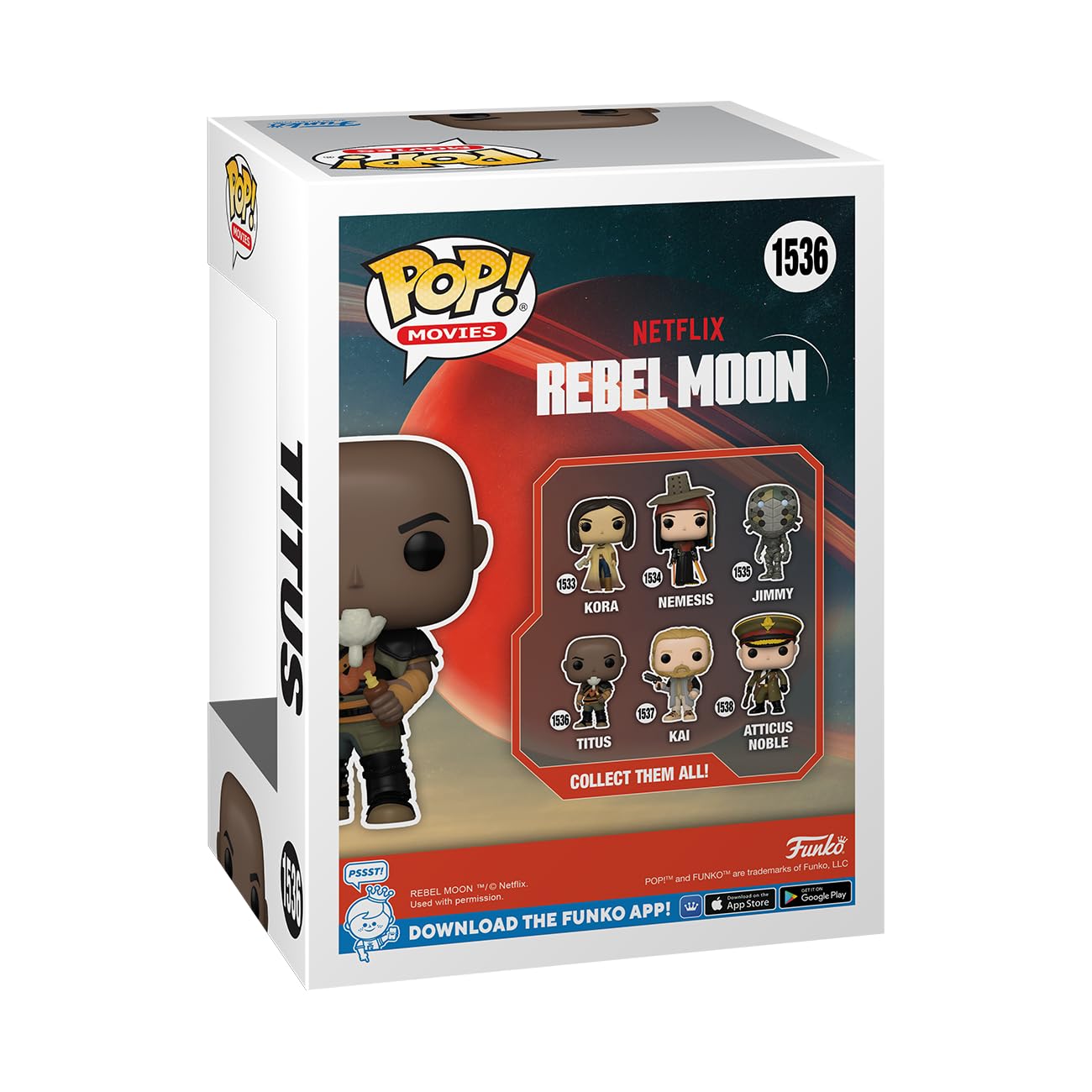 Funko Pop! Movies: Rebel Moon - Titus Vinyl Figure (72627) 11