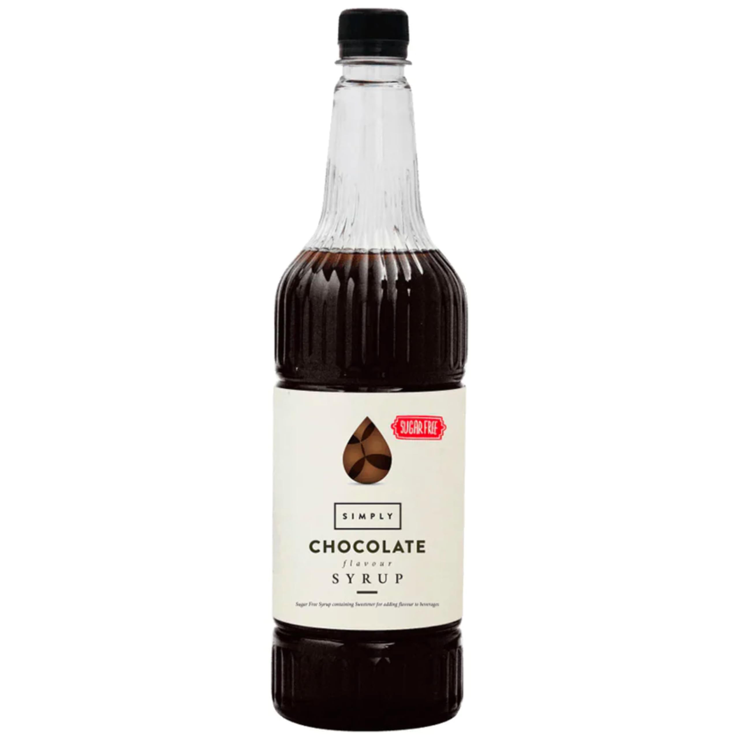 Simply Sugar Free Chocolate Syrup - Low Calorie, Vegan, Nut Free | 1L 1