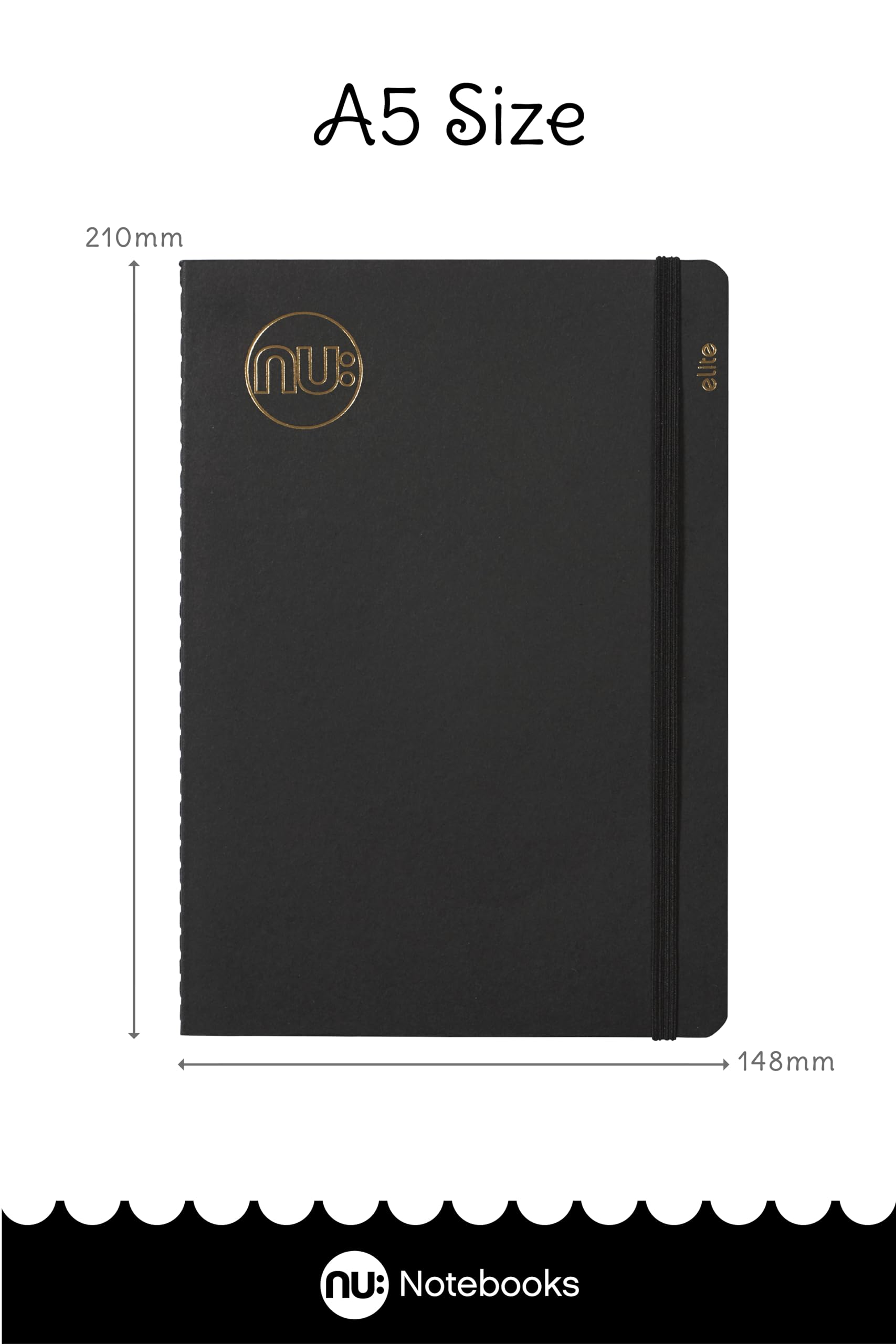 nu: Kraft Range A5 Notebook 3-Pack - 120 Pages 80gsm Cream Paper | Recycled Cover 3